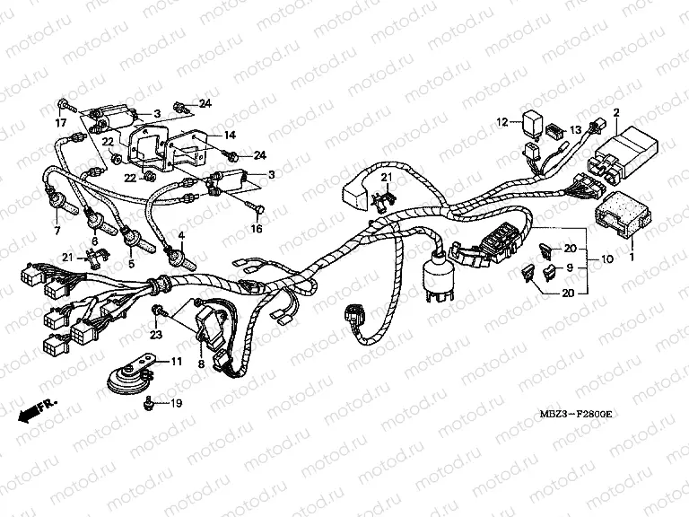 F-28 WIRING HARNESS (1)