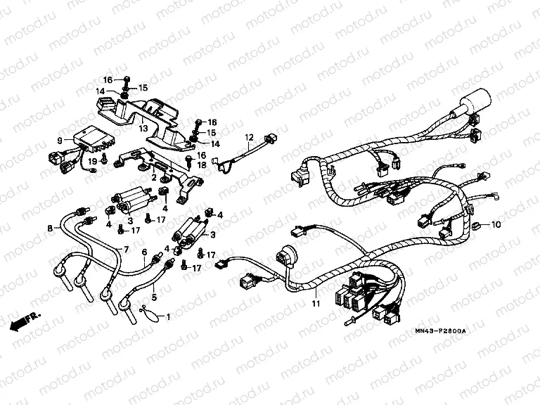 F-28 WIRING HARNESS