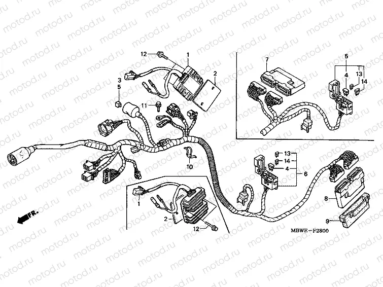 F-28 WIRING HARNESS