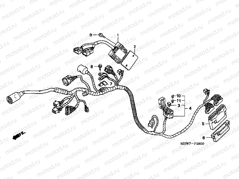 F-28 WIRING HARNESS