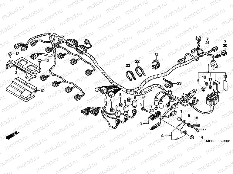 F-28 WIRING HARNESS