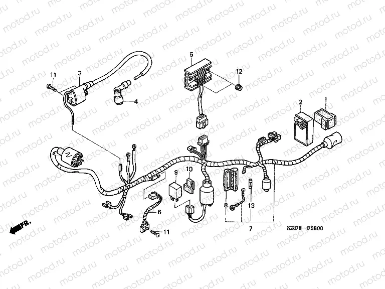 F-28 WIRING HARNESS