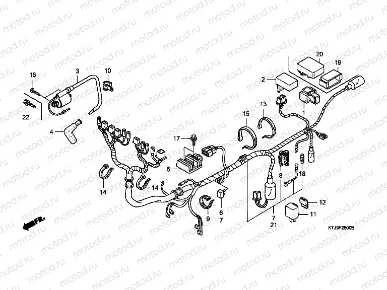 F-28 WIRING HARNESS
