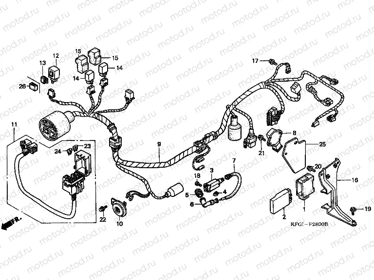 F-28 WIRING HARNESS