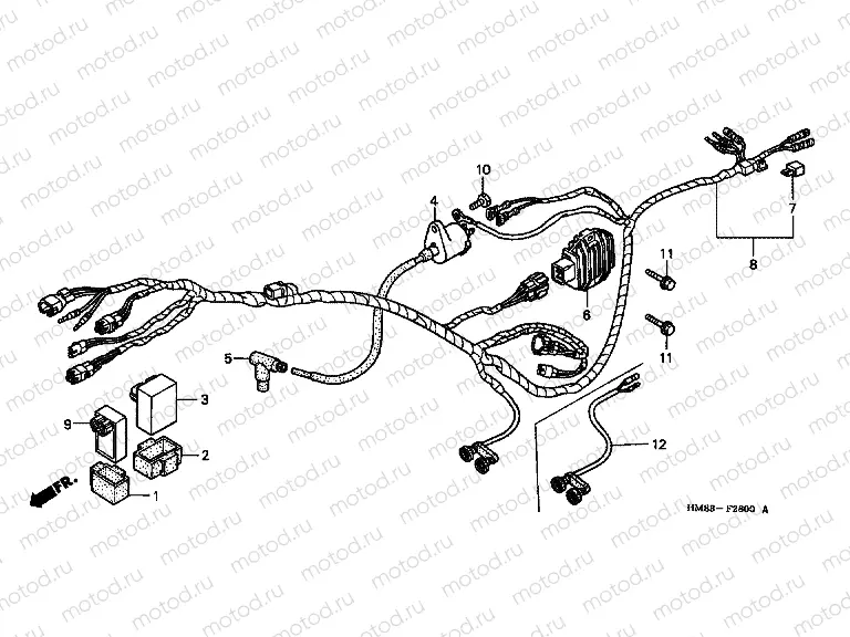 F-28 WIRING HARNESS