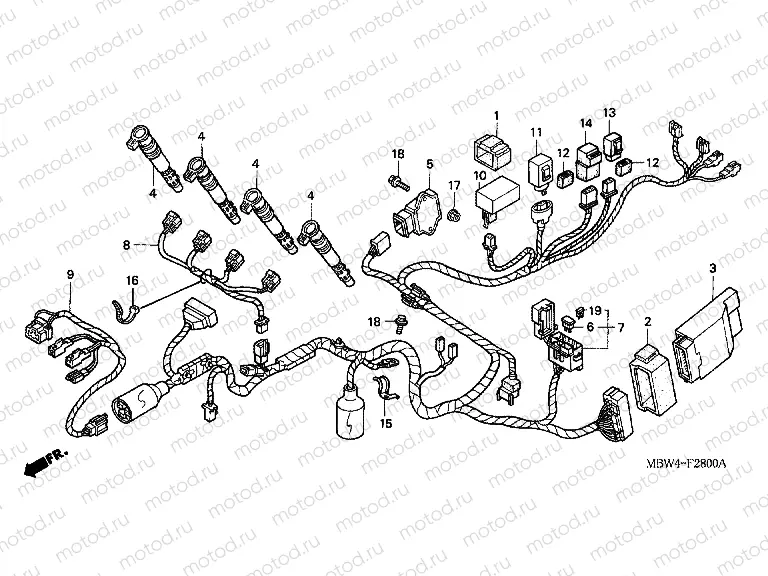F-28 WIRING HARNESS (99 / 00)