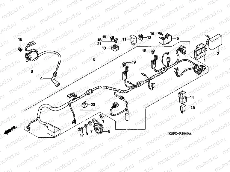 F-28 WIRING HARNESS (CBF1505 / M5 / 6 / M6)
