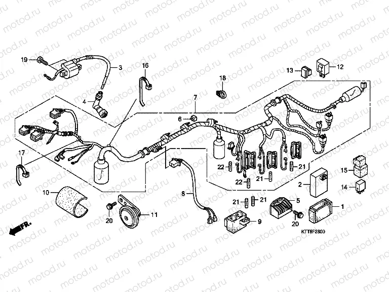 F-28 WIRING HARNESS (CBF150SH7)
