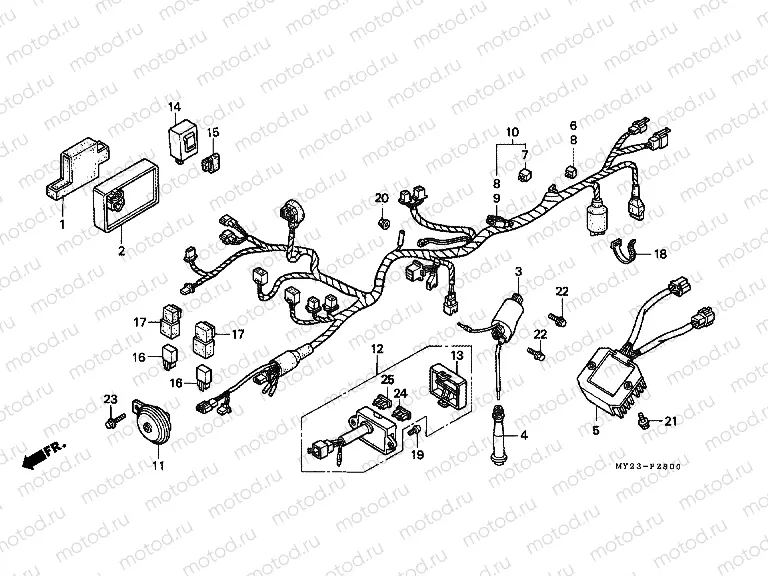 F-28 WIRING HARNESS / IGNITION COIL