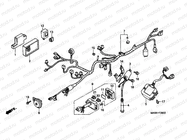 F-28 WIRING HARNESS / IGNITION COIL