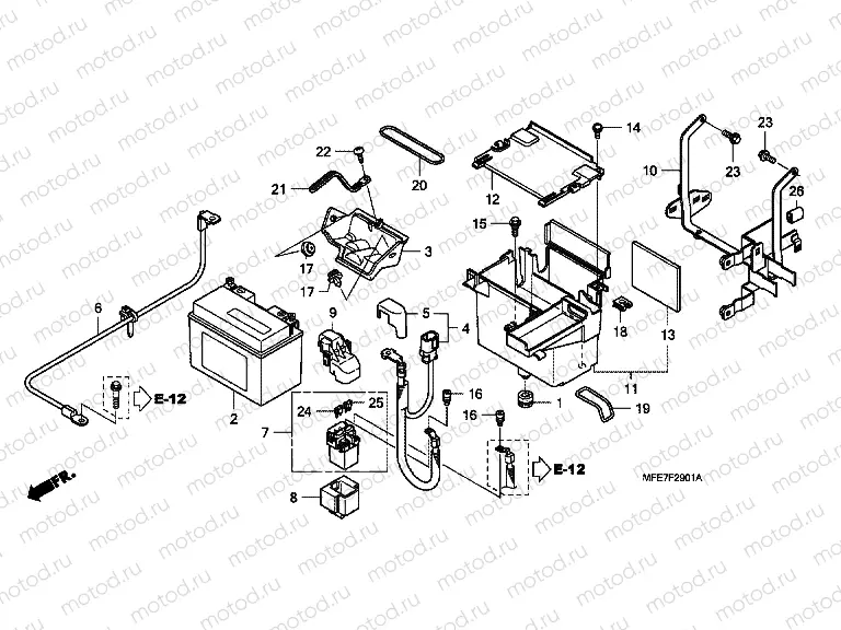 F-29-1 BATTERY (VT750C2S)