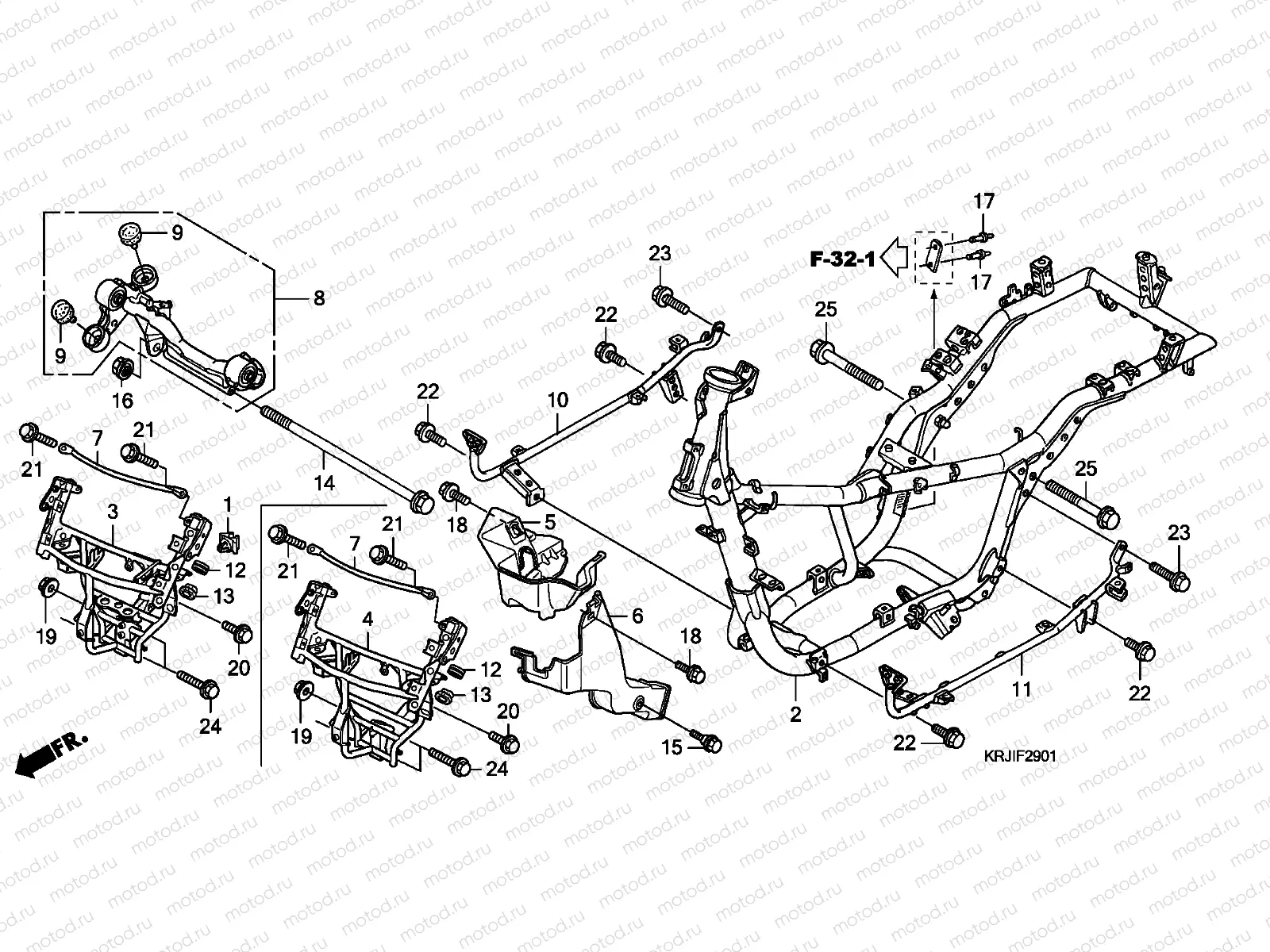 F-29-1 FRAME BODY (FES1257/A7)(FES1507/A7)