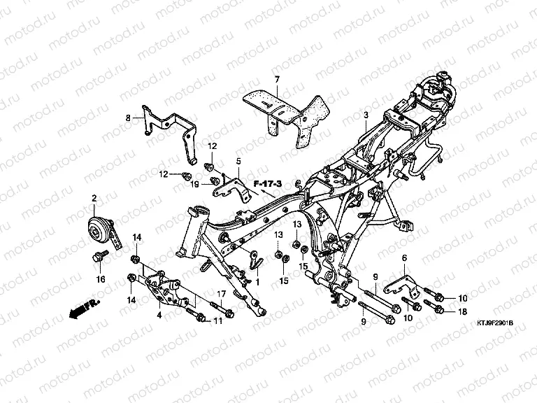 F-29-1 FRAME HOUSING (CGR125SH8, A, B)