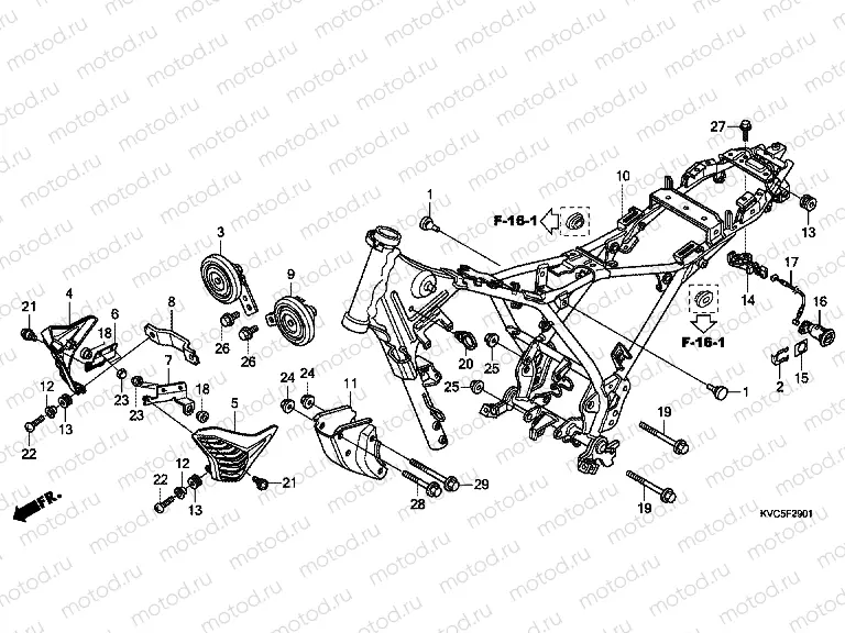 F-29-1 FRAME HOUSING (GLH125SH)