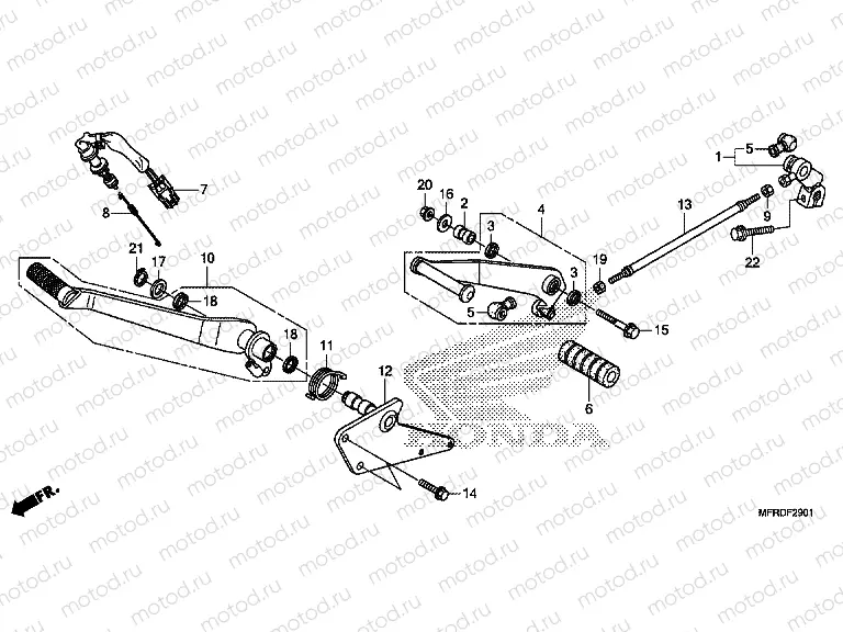 F-29-1 PEDAL (VT1300CXA)