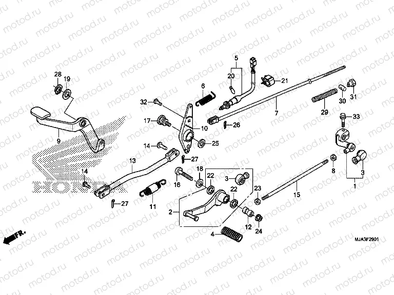 F-29-1 PEDAL (VT750S)