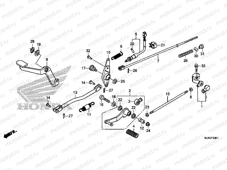 F-29-1 PEDAL (VT750S)