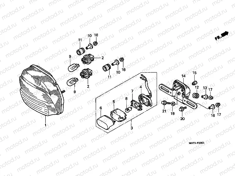 F-29-1 REAR LAMP (X / Y / 1/2/3/4)
