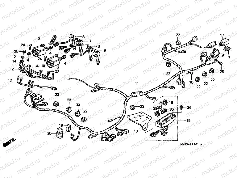F-29-1 WIRING HARNESS (CBR1000FK)
