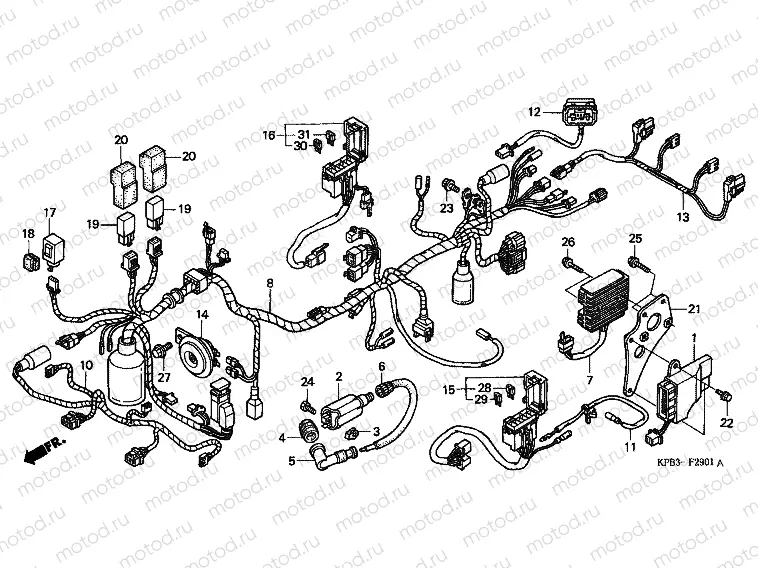 F-29-1 WIRING HARNESS (NSS250A)