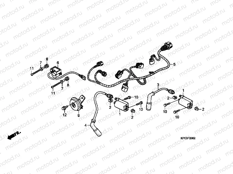 F-29-2 ADDITIONAL WIRING HARNESS / IGNITION COIL (XL125V7 / 8)