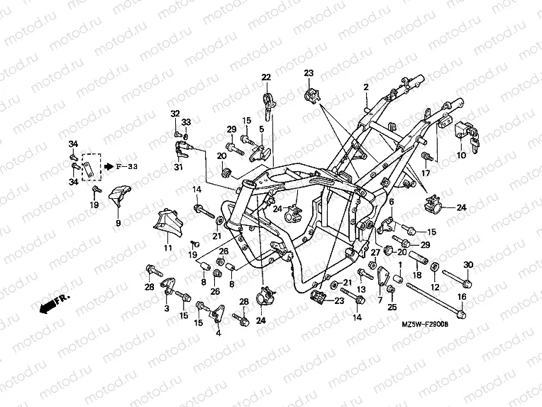 F-29 FRAME HOUSING