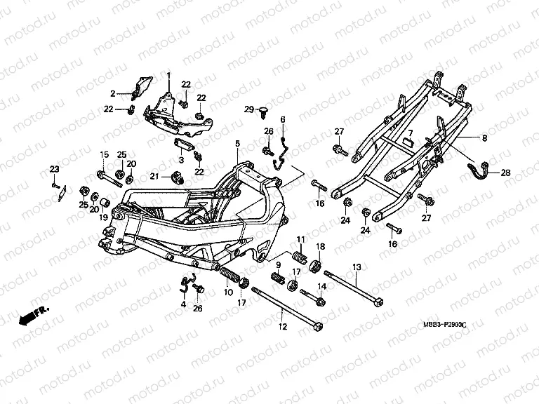 F-29 FRAME HOUSING