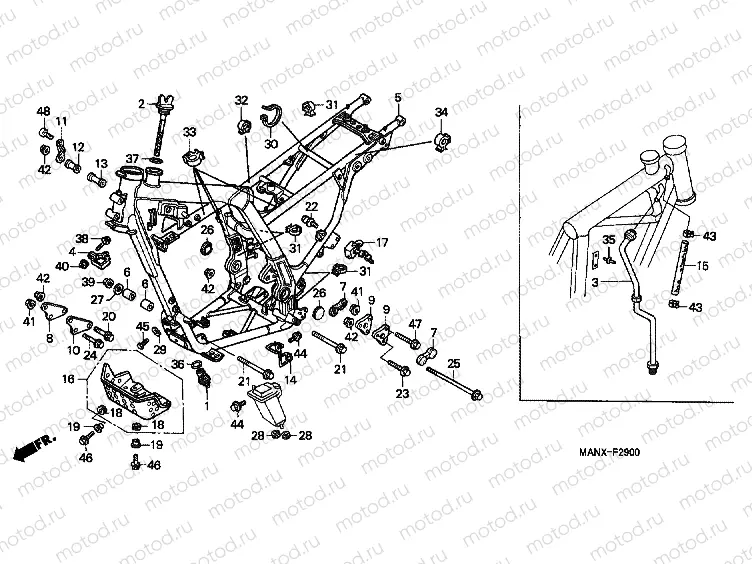 F-29 FRAME HOUSING