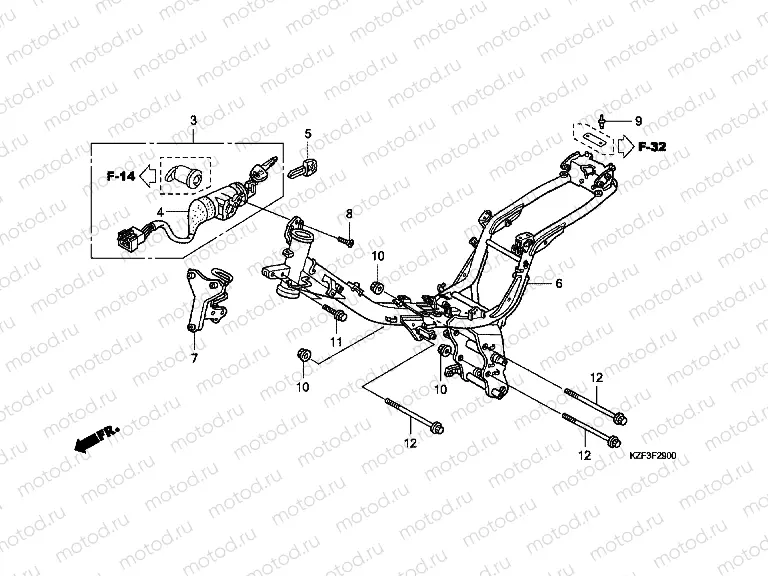 F-29 FRAME HOUSING