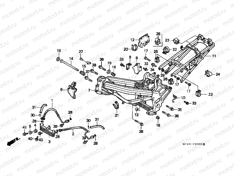 F-29 FRAME HOUSING (VFR750FL / FM / FN / FP)