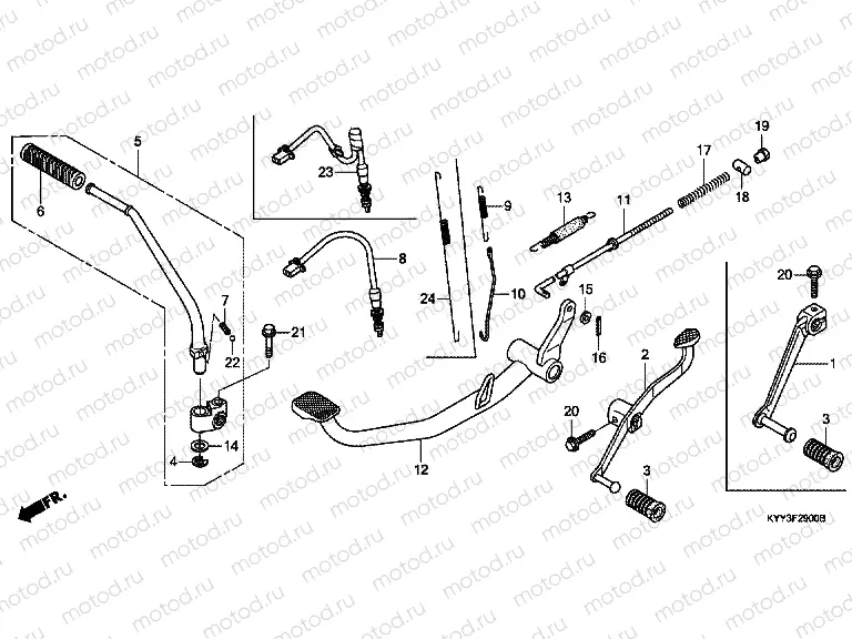 F-29 PEDAL / KICK STARTER