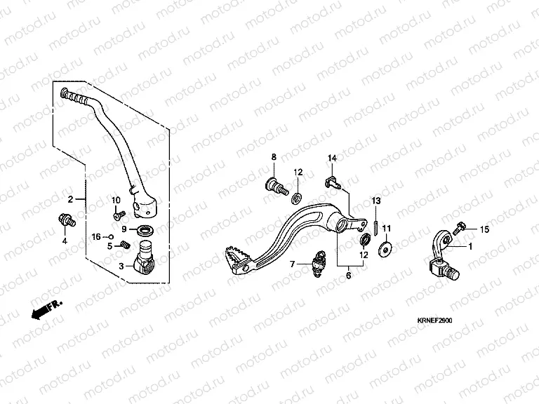 F-29 PEDAL / PUSHING ARM LEVER