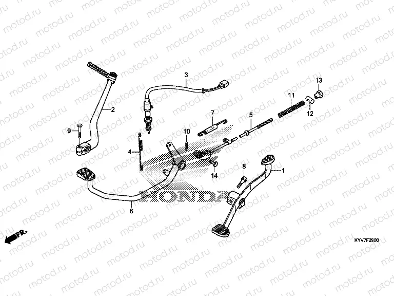 F-29 PEDAL / PUSHING ARM LEVER