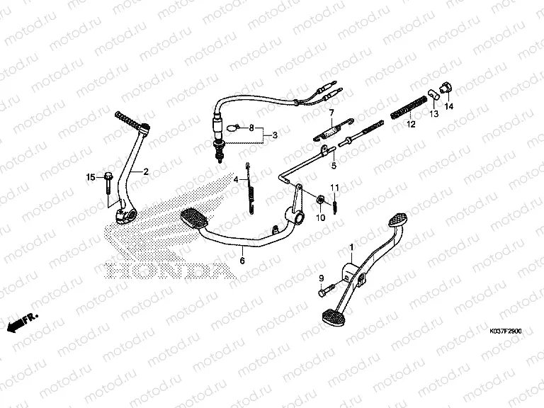 F-29 PEDAL / PUSHING ARM LEVER