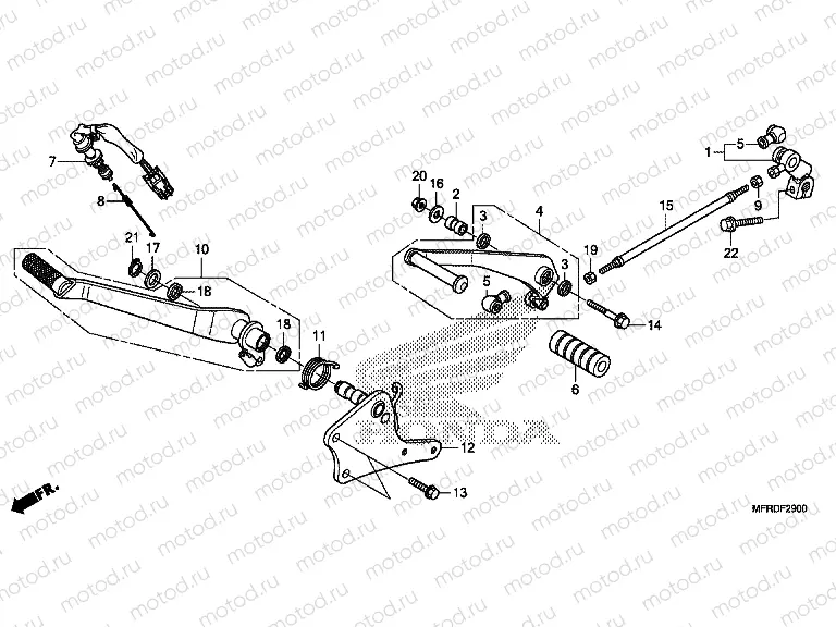 F-29 PEDAL (VT1300CR)