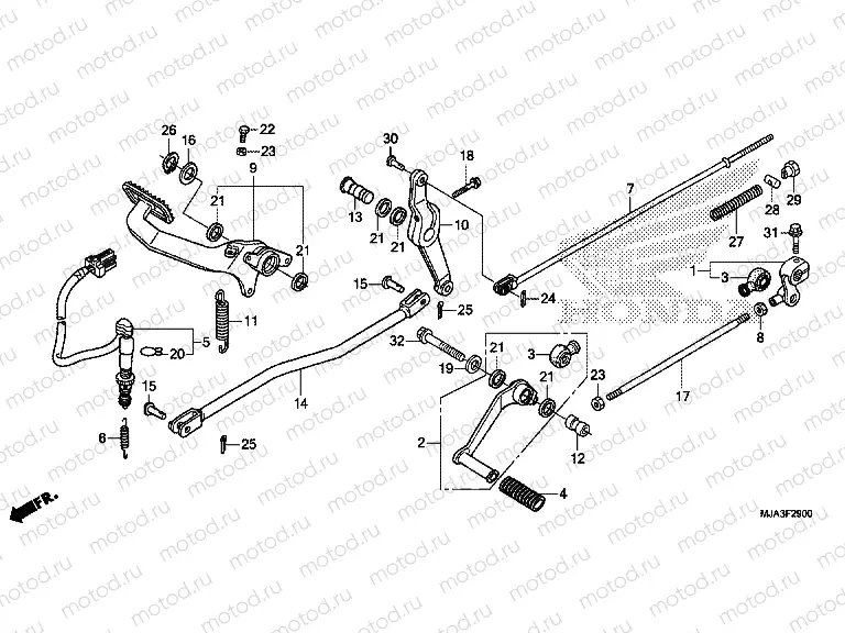 F-29 PEDAL (VT750C / C2S / CA / CS)