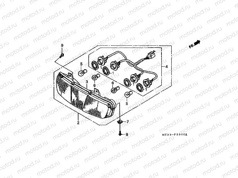 F-29 REAR COMBINATION LAMP