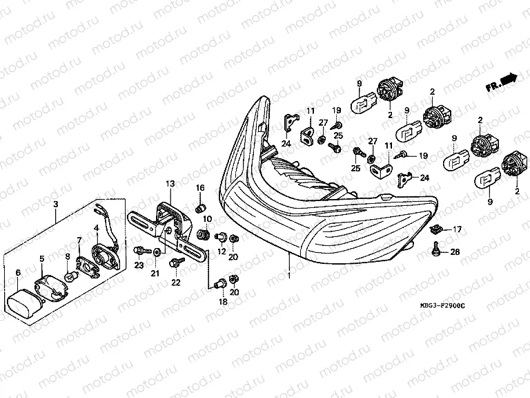 F-29 REAR COMBINATION LAMP
