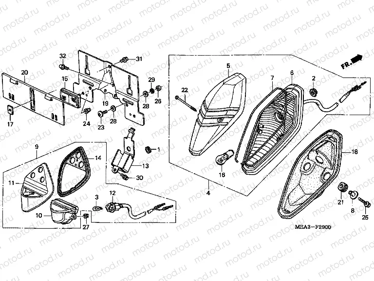 F-29 REAR LAMP (CM)