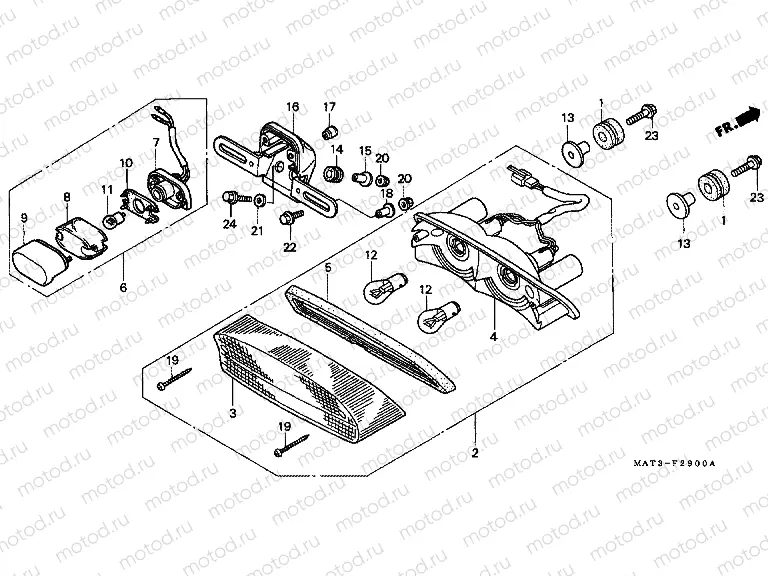 F-29 REAR LAMP (V / W)