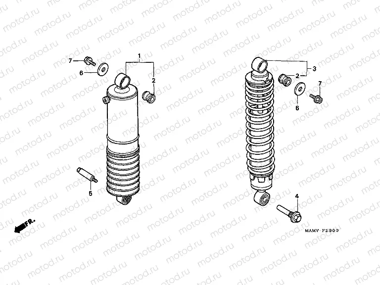 F-29 REAR SHOCK ABSORBER