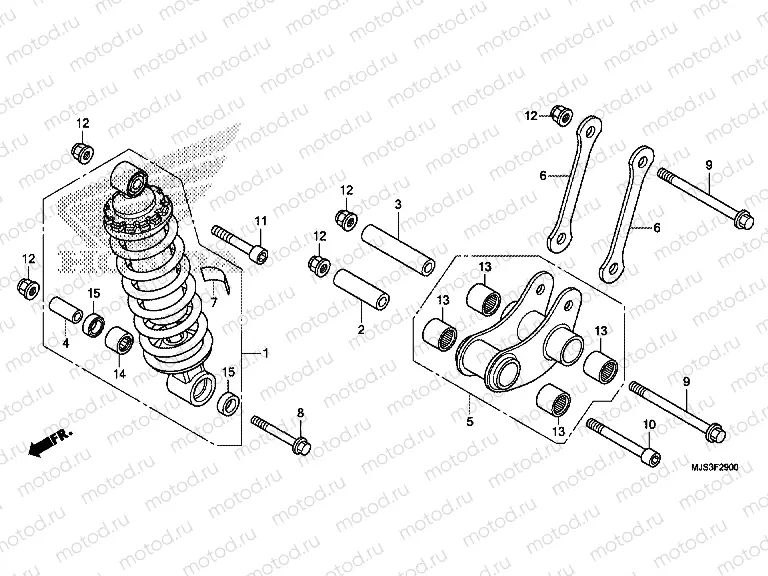 F-29 REAR SHOCK ABSORBER