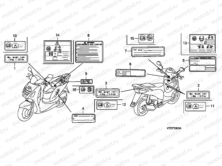 F-29 WARNING LABEL (PES125 / PES125R)
