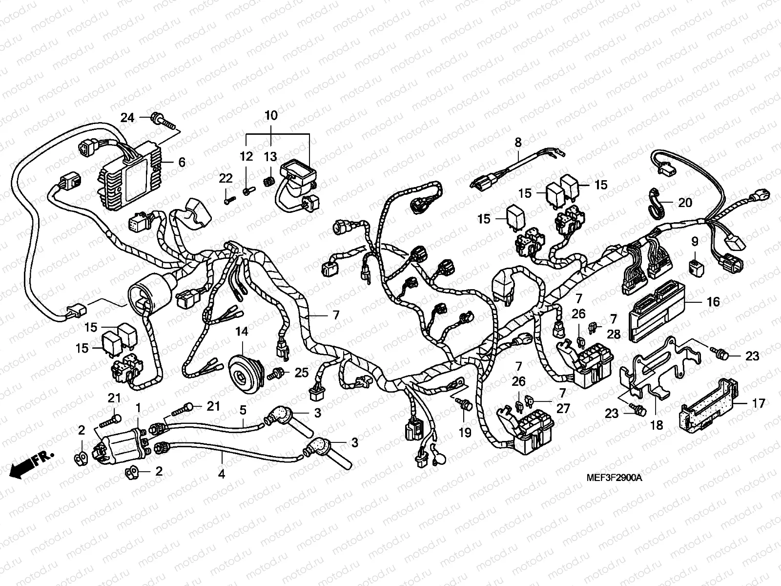 F-29 WIRE HARNESS(FJS400D8)