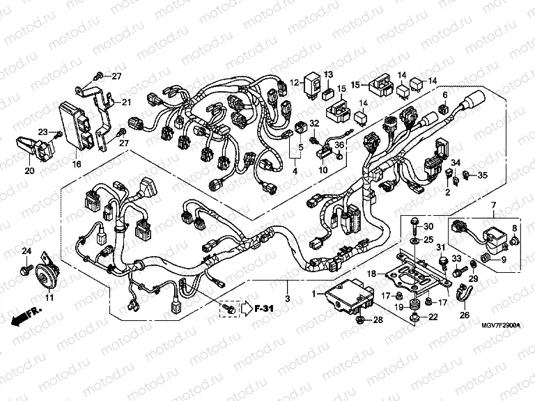 F-29 WIRING HARNESS