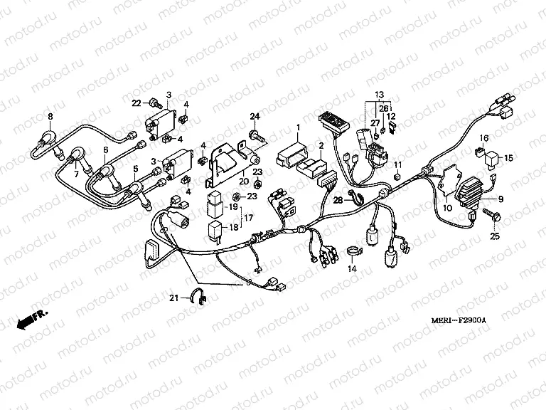 F-29 WIRING HARNESS (CBF600S / SA)