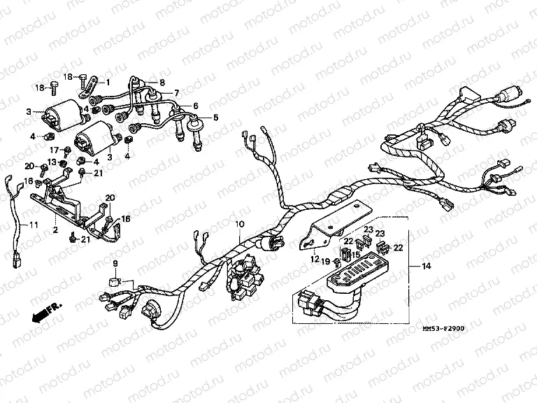 F-29 WIRING HARNESS (CBR1000FH / FJ / FM)