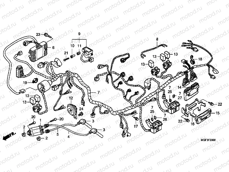 F-29 WIRING HARNESS (FJS600A9-KO)