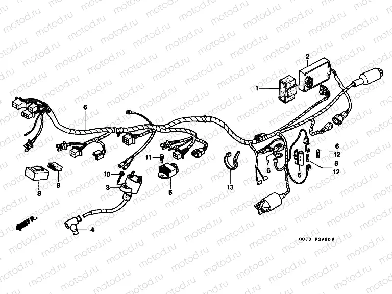 F-29 WIRING HARNESS / IGNITION COIL