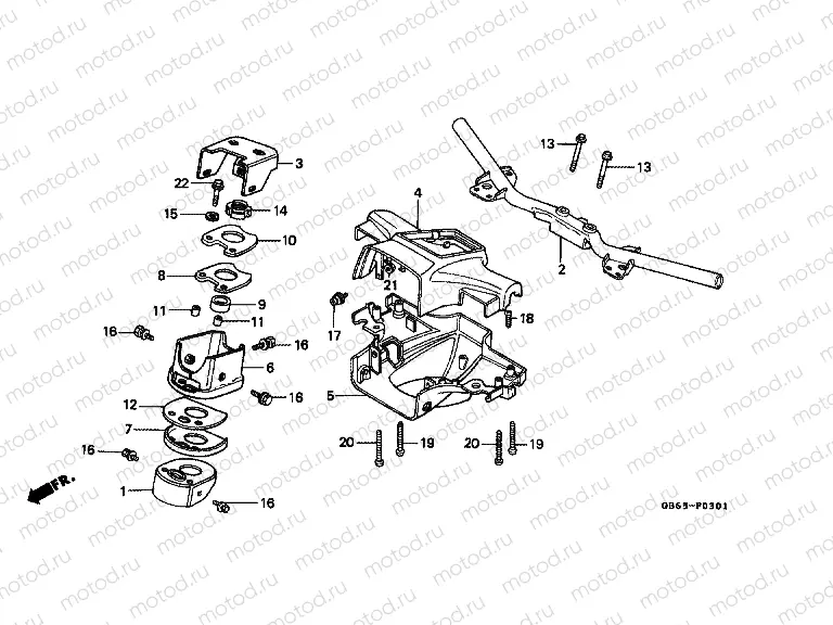 F-3-1 HANDLE / UPPER BRIDGE (C90E / MF / G / MG / N / MN)